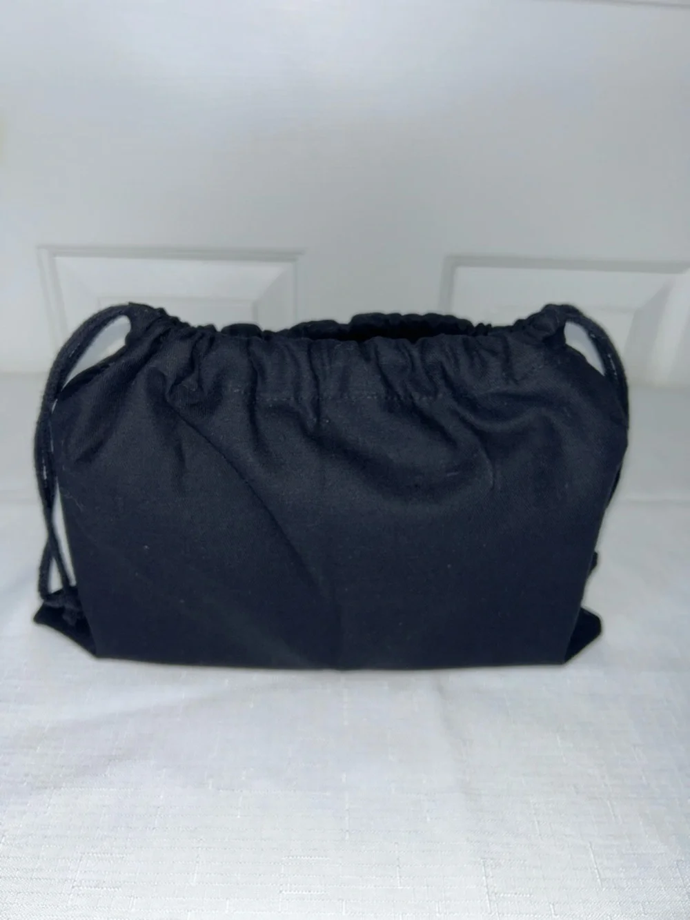 Light Blue Chevron Quilted Shoulder Bag with Silver Hardware and Dust Bag - Picture 12 of 13